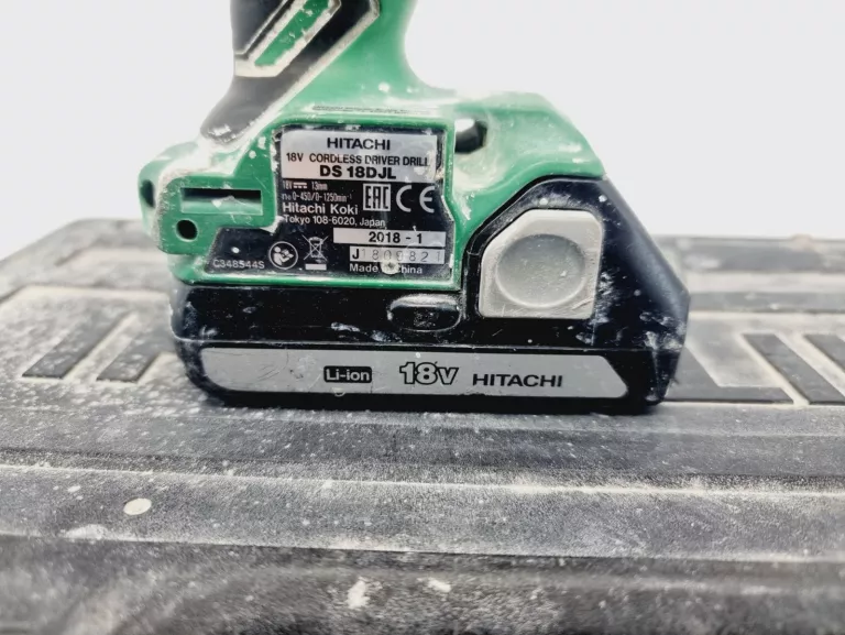 WKRĘTARKA AKUMULATOROWA 18 V 1,5 AH HITACHI DS18DJL DWA AKU