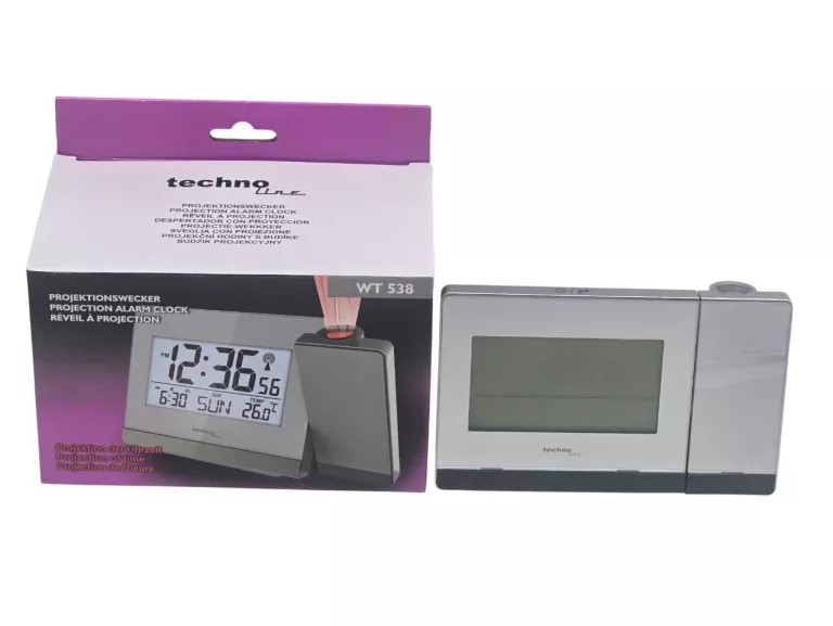 ZEGAREK TECHNOLINE PROJEKCYJNY  BUDZIK TEMPERATURA WT-538 - JAK NOWY!