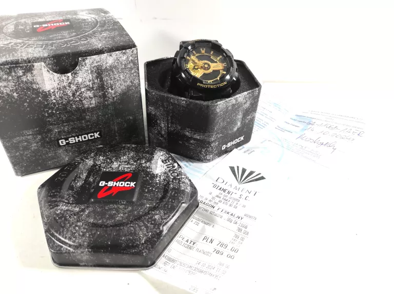 ZEGAREK CASIO GSHOCK GA110GB CZARNO ZLOTY GW KPL
