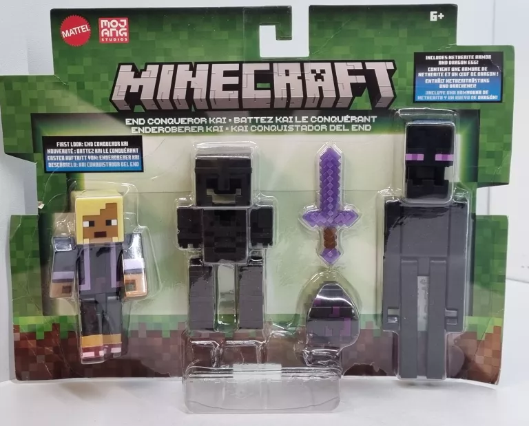 3 FIGURKI MINECRAFT - 3PAK - MATTEL GTT53 JCN53