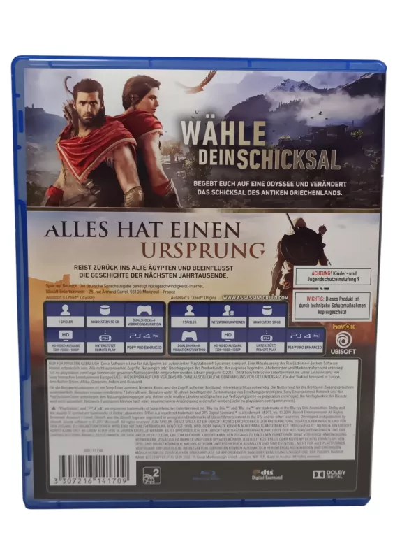 GRA ASSASSIN'S CREED ODYSSEY + ORIGINS PACK PS4