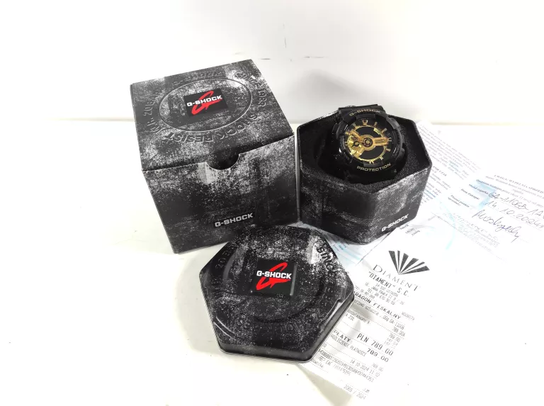 ZEGAREK CASIO GSHOCK GA110GB CZARNO ZLOTY GW KPL