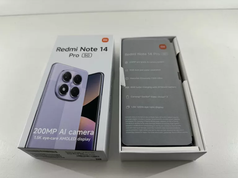 XIAOMI REDMI NOTE 14 PRO 5G 8/256 KOMPLET GWARANCJA PLAY