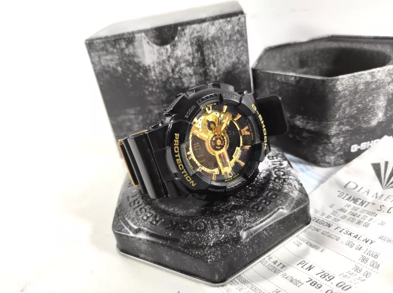 ZEGAREK CASIO GSHOCK GA110GB CZARNO ZLOTY GW KPL