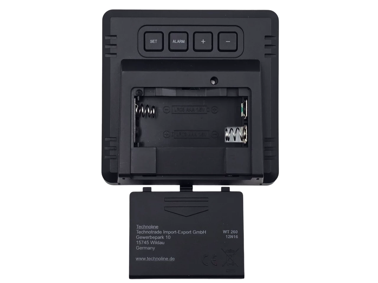 zegarek-cyfrowy-technoline-wt-260-radiobudzik-termometr-czarny-jak-nowy-ean-gtin-5906521147963