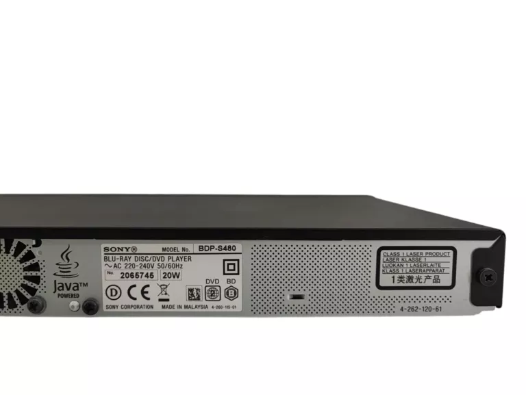 ODTWARZACZ BLURAY SONY BDP-S480
