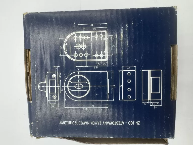 GERDA ZN 100 ZAMEK UNIWERSALNY, GRAFIT 0ZN100U0000.05E30B