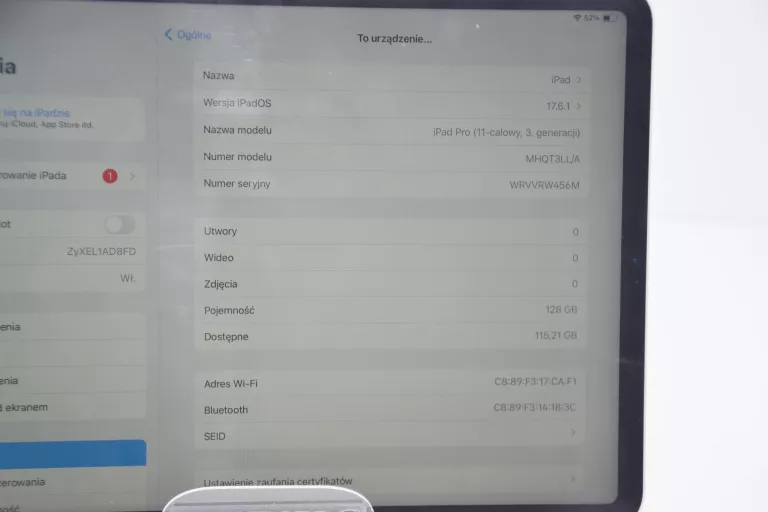 TABLET IPAD PRO A2377 128GB 3-GENERACJI