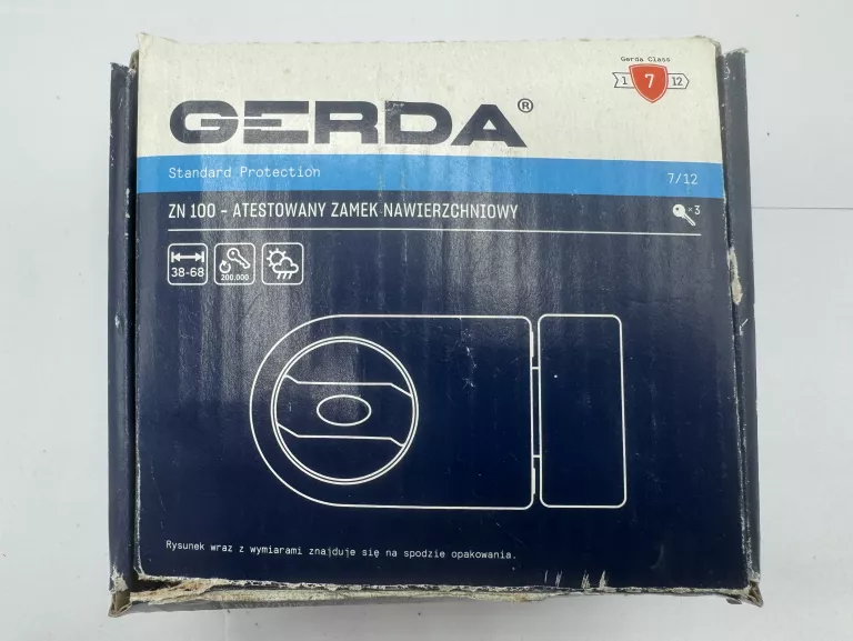GERDA ZN 100 ZAMEK UNIWERSALNY, GRAFIT 0ZN100U0000.05E30B