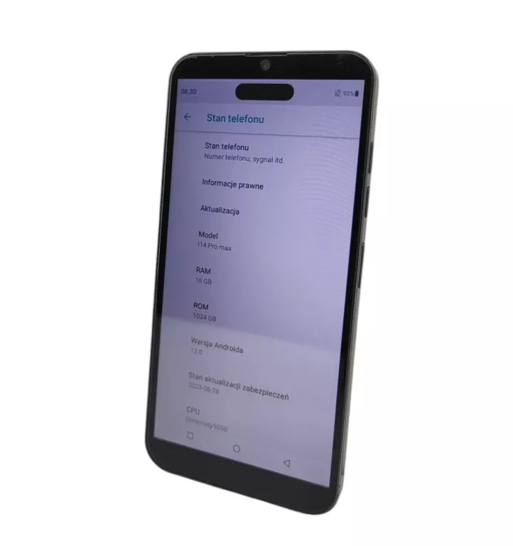 SMARTFON I14 PRO MAX 16GB RAM CZARNY