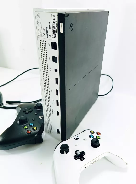 KONSOLA XBOX ONE S ALL DIGITAL / KABEL ZASILAJĄCY / 2X PAD