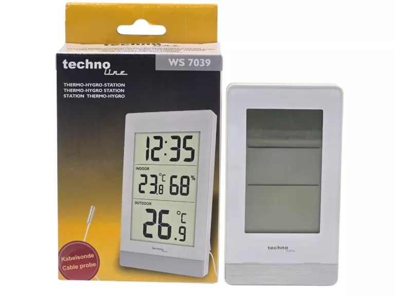 STACJA POGODOWA POGODY TECHNOLIINE WS 7039 TERMOMETR BIAŁA - JAK NOWA!