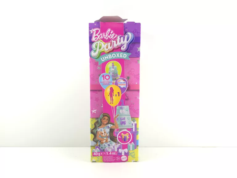MATTEL LALKA BARBIE PARTY REVEAL BARBIE, TURKUSOWA JFG68 #ZAPAKOWANA