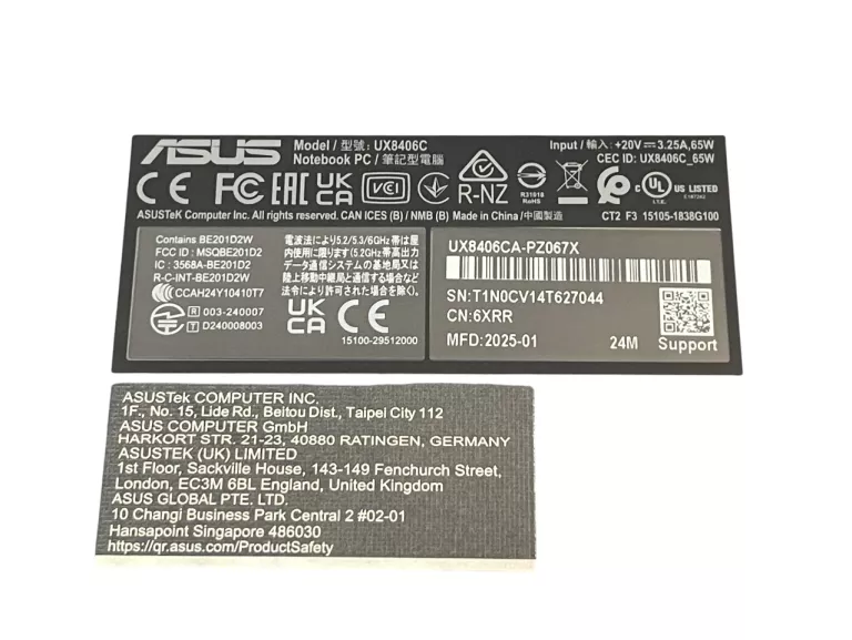 LAPTOP ASUS ZENBOOK DUO 2025 UX8406CA RYSIK ŁAD JAK NOWY