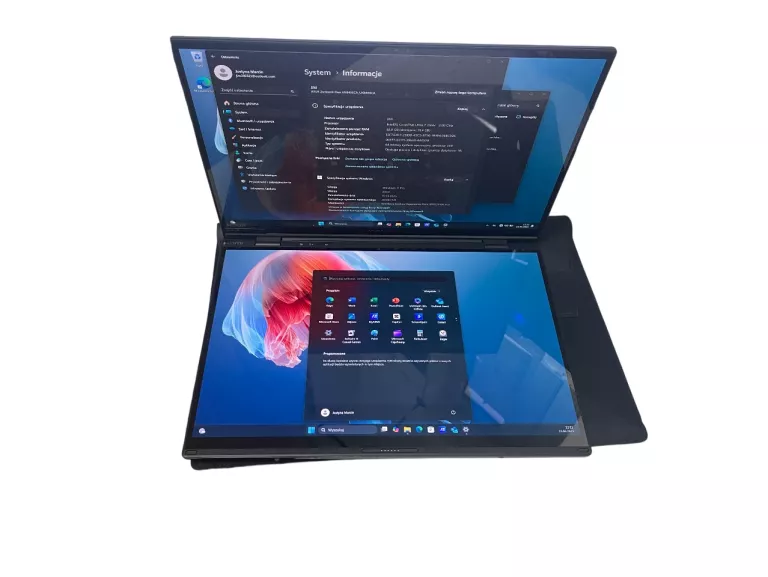 LAPTOP ASUS ZENBOOK DUO 2025 UX8406CA RYSIK ŁAD JAK NOWY