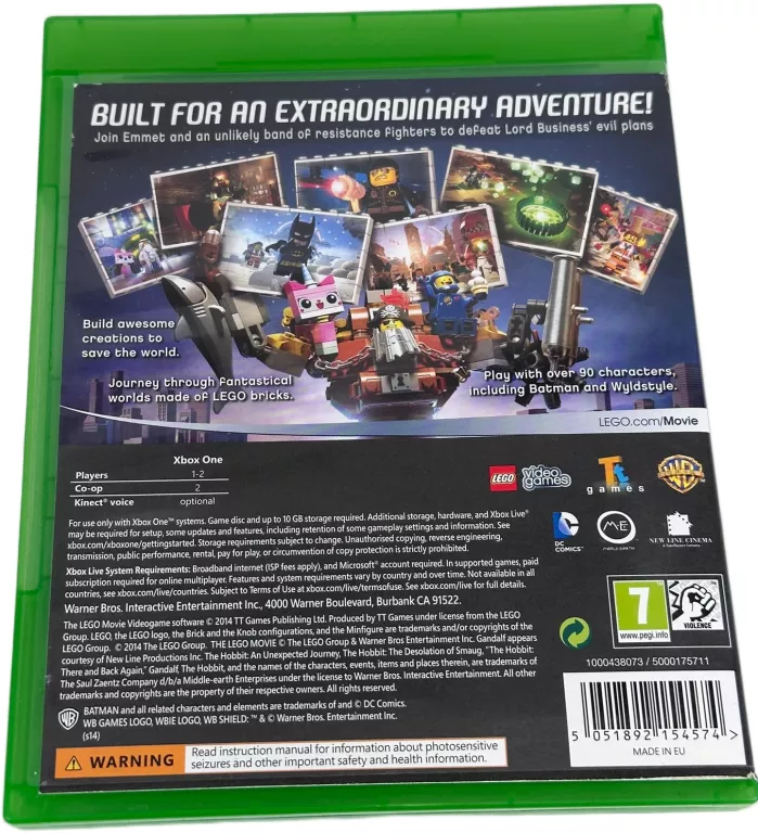 GRA LEGO MOVIE: THE VIDEOGAME NA KONSOLĘ XBOX ONE XONE
