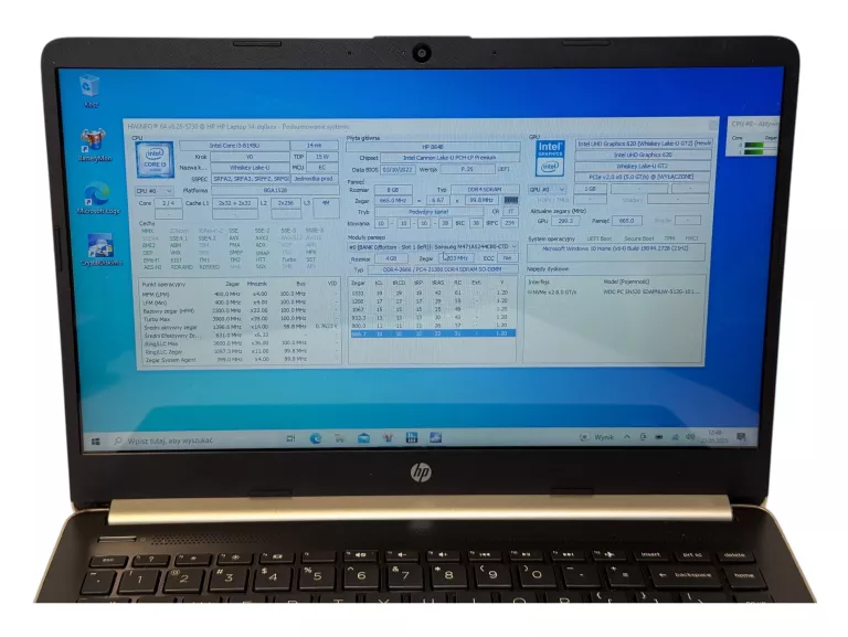 LAPTOP HP 14-DQ0011DX 14 " INTEL CORE I3 8 GB / 512 GB DOTYKOWY