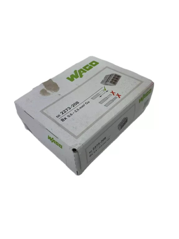SZYBKOZŁĄCZKA WAGO 8X0,5 DRUT 2273-208 50SZT