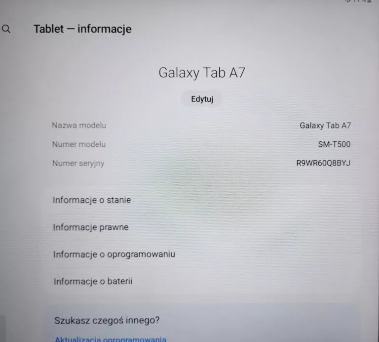TABLET SAMSUNG GALAXY TAB A7 SM-T500