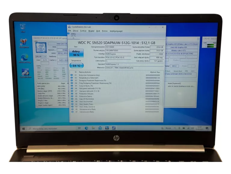 LAPTOP HP 14-DQ0011DX 14 " INTEL CORE I3 8 GB / 512 GB DOTYKOWY