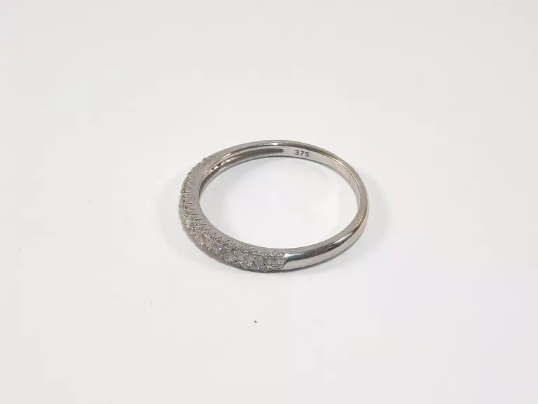 ZŁOTY PIERŚCIONEK DIAMENTY BIAŁE ZŁOTO 0.15 CT P375 1.40G R14