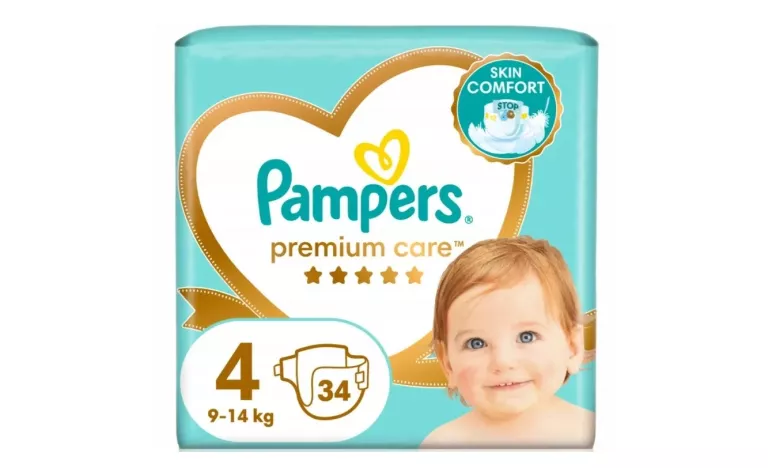 PIELUSZKI PAMPERS PREMIUM CARE ROZMIAR 4 34 SZT.