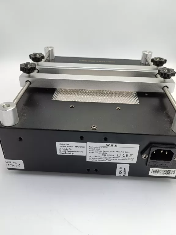 MOCNY PODGRZEWACZ KWARCOWY PREHEATER 450W DO NAPRAW BGA PŁYT PCB YIHUA 853
