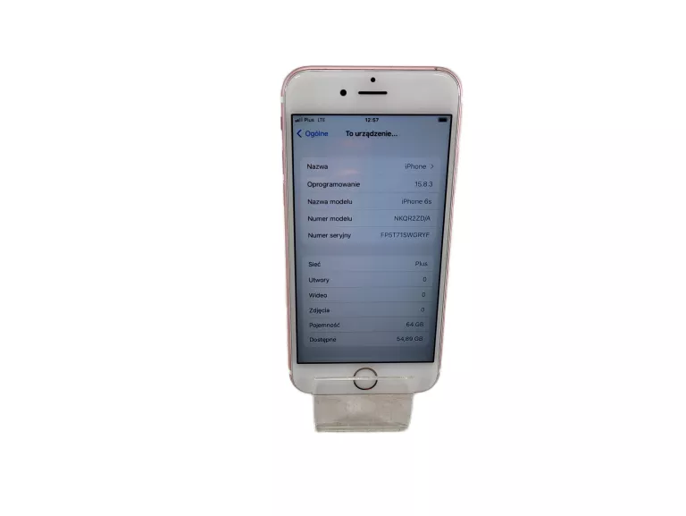 TELEFON APPLE IPHONE 6S RÓŻOWY 2 GB /64 GB BATERIA 84% 4,7" 1715 MAH