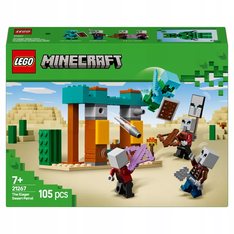 LEGO MINECRAFT PUSTYNNY PATROL ZŁOSADNIKÓW 21267 IDEALNY NA PREZENT
