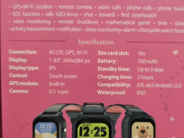 SMARTWATCH DLA DZIECI FOREVER LOOK ME KW-510