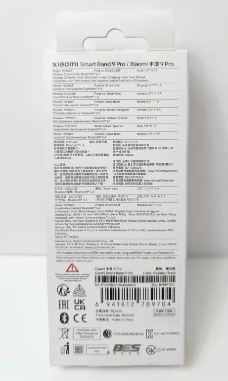 ZEGAREK SMARTBAND XIAOMI SMART BAND 9 PRO CZARNY POWYSTAWOWY !