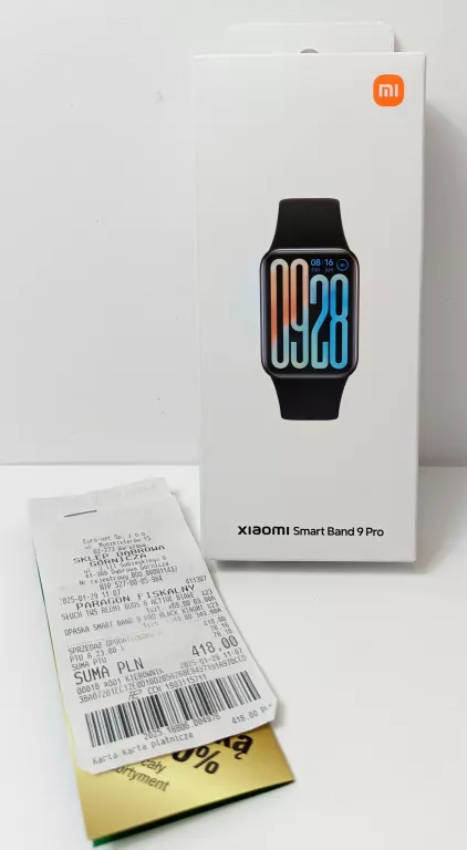 ZEGAREK SMARTBAND XIAOMI SMART BAND 9 PRO CZARNY POWYSTAWOWY !