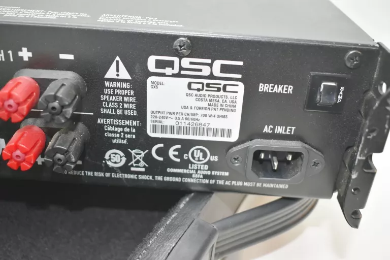 KOŃCÓWKA MOCY QSC-GX5 + FUTERAŁ