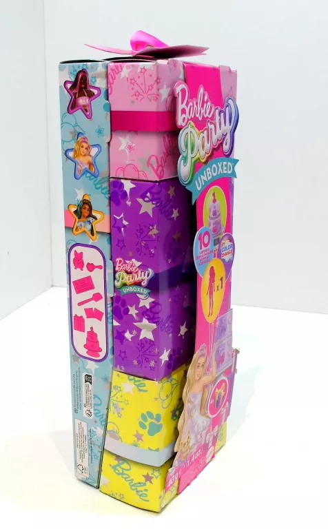 BARBIE PARTY UNBOXED IMPREZOWE NIESPODZIANKI BLOND