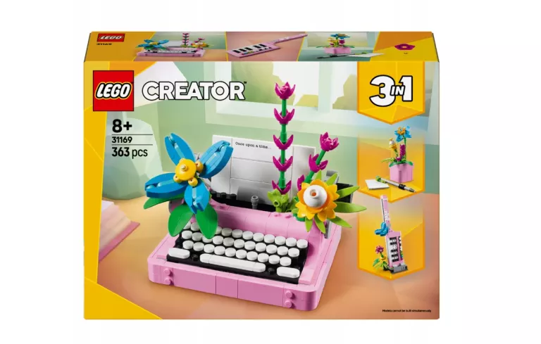 LEGO CREATOR 3 W 1 MASZYNA DO PISANIA Z KWIATAMI 31169