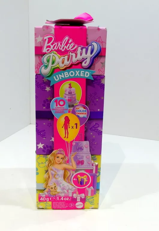 BARBIE PARTY UNBOXED IMPREZOWE NIESPODZIANKI BLOND