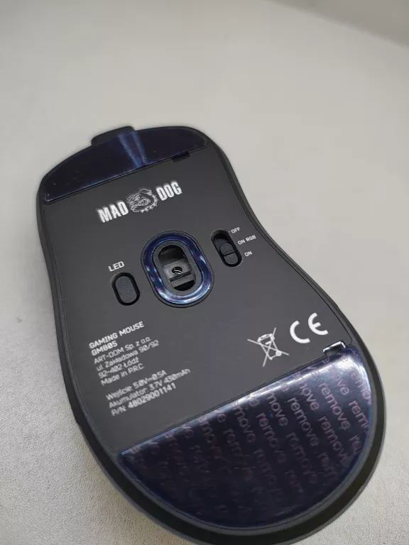 MYSZKA BEZPRZEWODOWA MAD DOG GM805 SENSOR OPTYCZNY