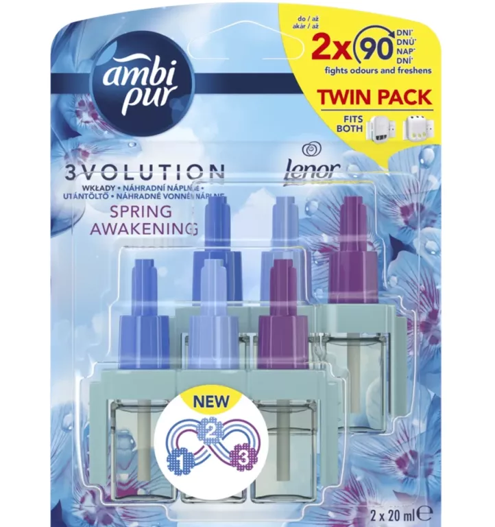 AMBI PUR ODŚWIEŻACZ POWIETRZA 3VOLUTION SPRING AWAKENING LENOR 2 X 20 ML