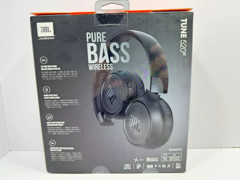 SŁUCHAWKI NAUSZNE JBL TUNE 520BT CZARNY