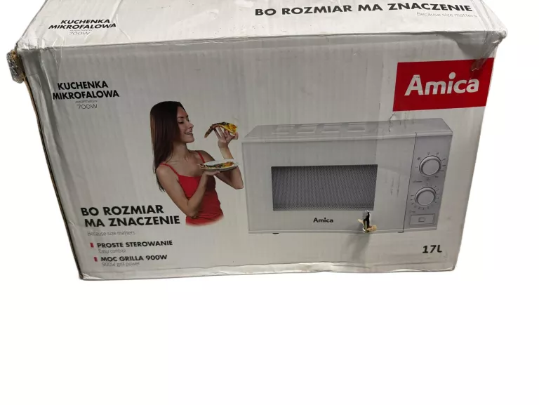KUCHENKA MIKROFALOWA AMICA AMGF17M1GW JAK NOWA