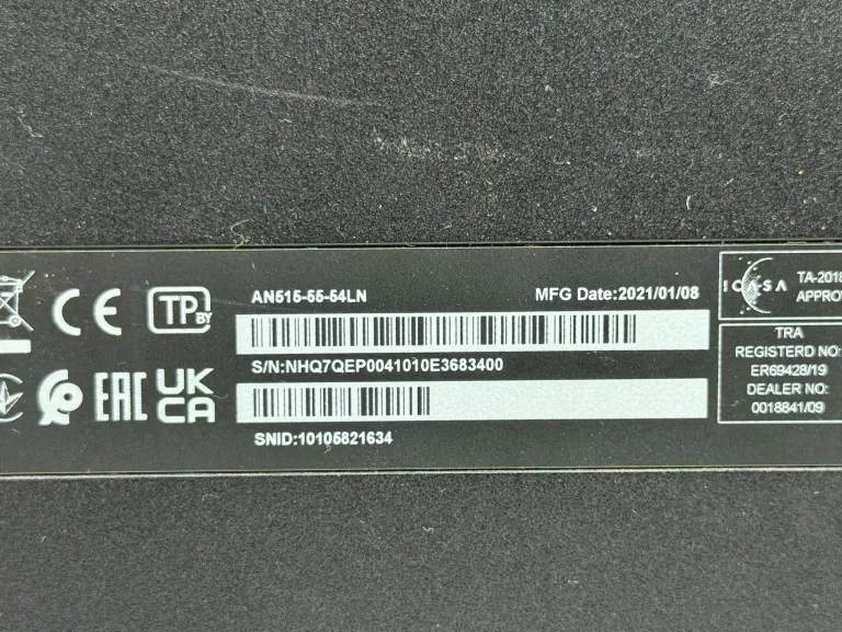 ACER NITRO 5 I5-10300H/16GB/512/W10 RTX2060