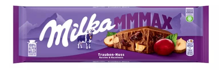 DUŻA CZEKOLADA MILKA TRAUBEN - NUSS MMMAX MAX 270G 7622210690821