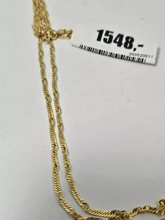 WYRÓB JUBILERSKI ŁAŃCUSZEK KRĘCONY W-3,97 P-585