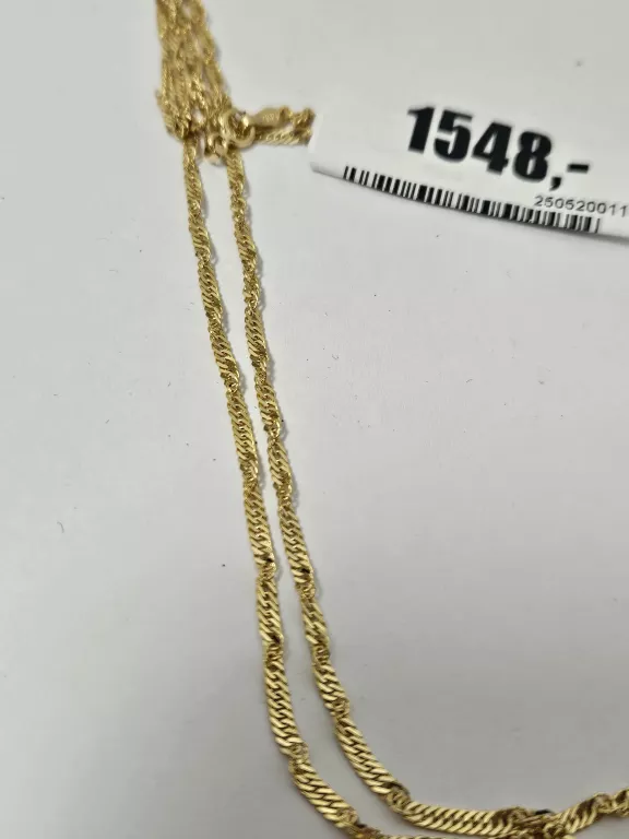 WYRÓB JUBILERSKI ŁAŃCUSZEK KRĘCONY W-3,97 P-585