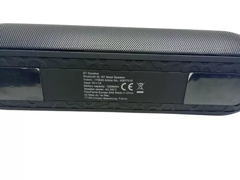 GŁOŚNIK PRZENOŚNY BT METAL SPEAKER