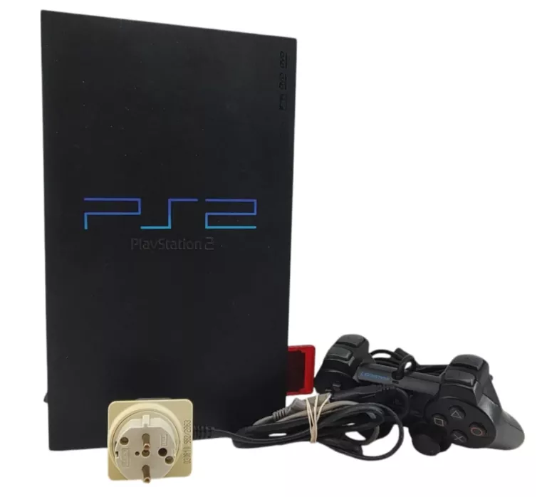 KONSOLA SONY PLAYSTATION 2 PS2 FAT SCPH-39003 + PAD + GRY + KARTA 8MB