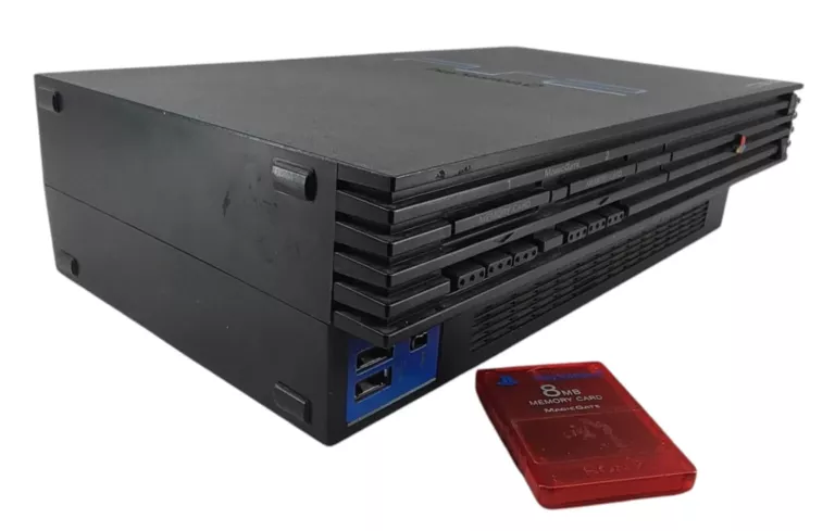 KONSOLA SONY PLAYSTATION 2 PS2 FAT SCPH-39003 + PAD + GRY + KARTA 8MB