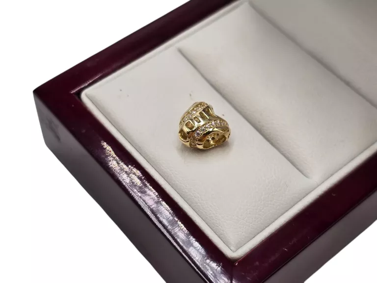 ZŁOTY KORALIK BEADS DO BRANSOLETEK MODUŁOWYCH 1,19G 585 K32