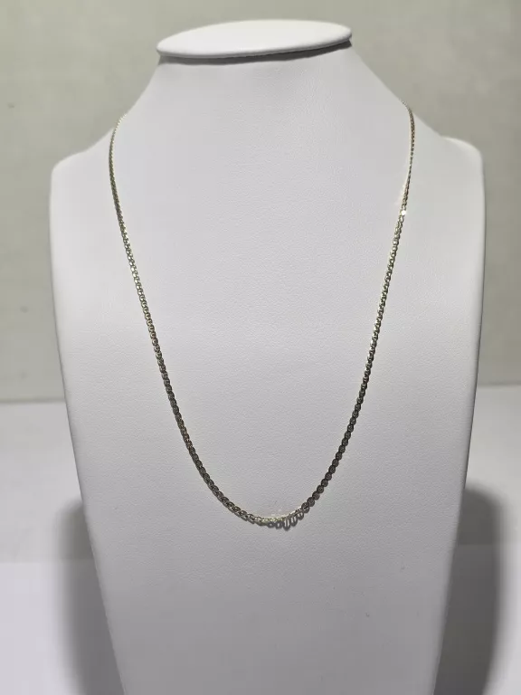ŚLICZNY 8K ZŁTY ŁAŃCUSZEK SPLOT GUCCI, 46CM 1,75G
