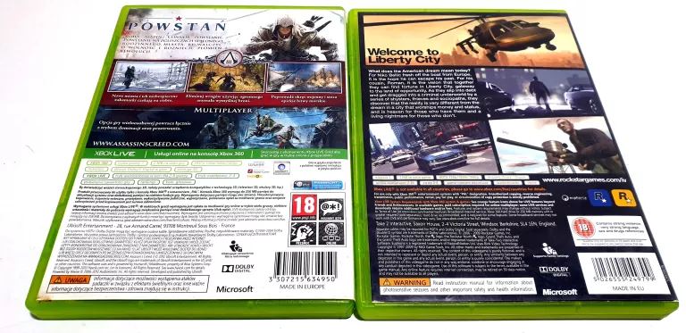 PACZKA 4 GIER XBOX 360 MINECRAFT GTA 4 FAR CRY 3 ASSASIN 3